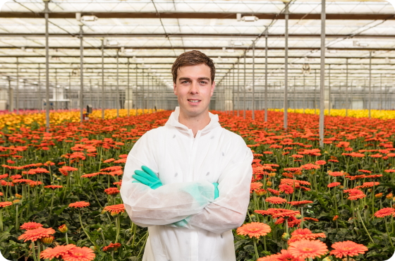 Dirk Timmers in Greenhouse
