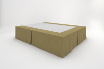 Stucco Bedskirts - Bronze (Overstock)