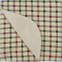 Beige Plaid Twill Underpads