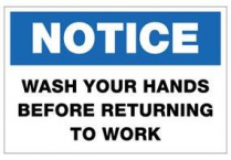 DISGEN6117-COVNWH 11.875"W X 7.875"H STYRENE SIGN(4/PK)