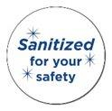 DISGEN622-SAN 2" DIAMETER STATIC CLING (250/PK)