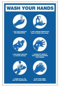 DISGEN6711-COVWHN 7.875"W X 11.875"H STYRENE SIGN (4/PK)