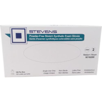 Stevens Synthetic Vinyl Stretch Exam Gloves, Non-Sterile (100 per box), Medium
