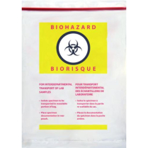 Innovatek Biohazard Specimen Bag, Triple Track, Document Pocket, 6" x 9"
