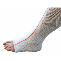 EdemaWear&reg; Stockinet, Large, Red Stripe