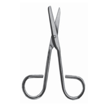 Almedic&reg; Disposable Surgical Scissors, Sharp/Blunt, 4-1/2"