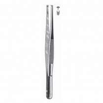 Almedic&reg; Tissue Forceps, 1x2 Teeth, 5"