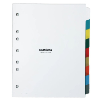 Carstens&reg; Blank Divider Set, Side Opening, 9 Tab