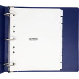 Carstens&reg; Blank Divider Set, Side Opening, White, 9 Tab
