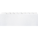 Carstens&reg; Blank Divider Set, Side Opening, White, 9 Tab