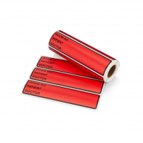 Carstens&reg; Preprinted ID Labels, Red