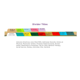 Carstens&reg; Long Term Care Divider Set, Side Opening, 14 Tab Type 2