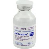 Xylocaine&reg; Injections, 2%, Plain, 20mL
