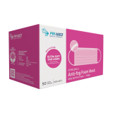 PRIMED&reg; ASTM Level 3 Anti-Fog Foam Mask, Indigo, Earloop