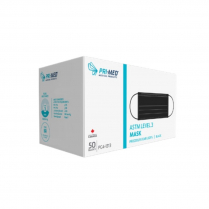 PRIMED&reg; ASTM Level 3 Masks, Black (Box of 50)