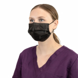 PRIMED&reg; ASTM Level 3 Masks, Black (Box of 50)