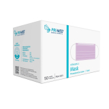 PRIMED&reg; ASTM Level 3 Masks, Violet, Earloop
