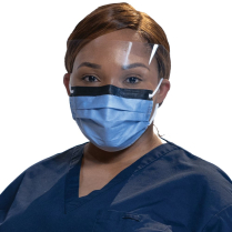 PRIMED&reg; ASTM Level 3 Visor Masks, Indigo, Earloop