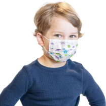PRIMED&reg; ASTM Level 1 Pediatric Masks, Dinosaur, Ear Loops