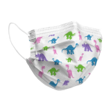 PRIMED&reg; ASTM Level 1 Pediatric Masks, Dinosaur, Ear Loops