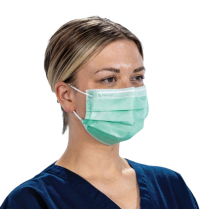PRIMED&reg; ASTM Level 3 MRI Safe Mask, Green, Earloop