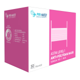 PRIMED&reg; ASTM Level 1 Anti-Fog Foam Mask, Blue, Surgical Ties