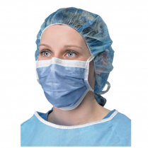 PRIMED&reg; ASTM Level 3 Anti-Fog Foam Mask, Surgical Ties, Indigo