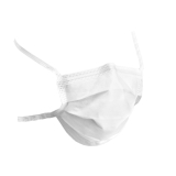 PRIMED&reg; ASTM Level 2 Soft Mask, White, Surgical Ties