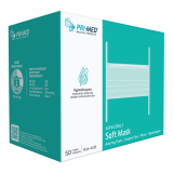 PRIMED&reg; ASTM Level 2 Soft Mask, White, Surgical Ties