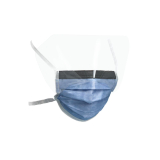 PRIMED&reg; ASTM Level 3 Visor Masks, Indigo, Surgical Ties