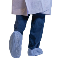 PRIMED&reg; Anti-Skid Shoe Covers, SMS, Universal, Blue