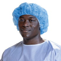 PRIMED&reg; Bouffant Caps, SMS, X-Large, Blue