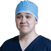 PRIMED&reg; Surgeon's Caps, SMS, Universal, Ties, Blue