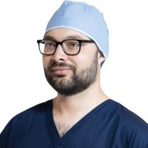 PRIMED&reg; Surgeon's Caps, Scrim/Spunbond, Universal, Ties, Blue
