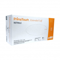 PRIMED&reg; Extended Cuff Nitrile Gloves (100 per box), X-Small