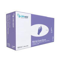 PRIMED&reg; Pure&trade; Nitrile Exam Gloves (150 per Box), Large