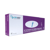PRIMED&reg; EC Pro&trade; Extended Cuff Nitrile Glove, 16" (50 per box), Large