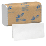 Scott&reg; Essential Folded Paper Towels, 1-Ply, White, 9.3" x 10.5"