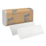 Scott&reg; Essential Folded Paper Towels, 1-Ply, White, 9.2" x 9.4"
