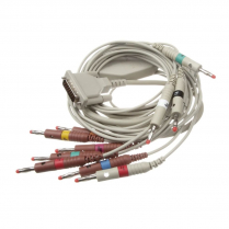 Welch Allyn&reg; ECG Cable, 10 Lead, AHA, Banana, 39 in.