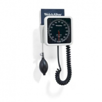 Welch Allyn&reg; 767 Wall Aneroid Sphygmomanometer w/2-Tube Cuff, Inflation Bulb and Valve, Coiled Tube