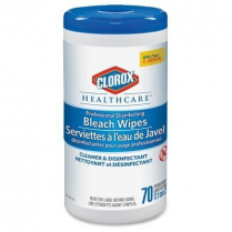 Clorox&reg; Professional Disinfecting Bleach Wipes, 6.75" x 9"