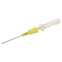 ICU Medical&reg; Optiva&trade; IV Catheters, Straight, 24G x 3/4", Yellow