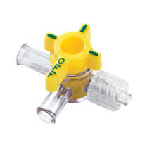 ICU Medical&reg; Large Bore HI-FLO&trade; Stopcocks, 3-Gang, 4-Way, Swivel Male Luer Lock