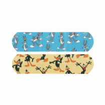 Looney Tunes&trade; Children's Character Adhesive Bandages, Strip - 3/4" x 3", Bugs Bunny&trade; & Daffy Duck&trade;