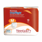 Tranquility&reg; Premium OverNight Disposable Absorbent Underwear, Medium (34"-48")