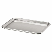 Dukal&reg; Stainless Steel Instrument Tray, 13-5/8" x 9-3/4" x 5/8"