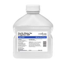 SteriCare&trade; Sterile Water, 500mL, Screw Top, Square Bottle