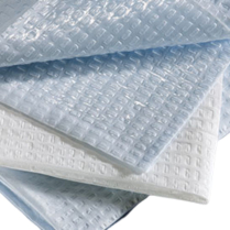 Graham&reg; Towels, 3-Ply Tissue, Blue, 13.5" x 18"