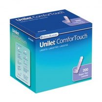 Unilet&reg; ComforTouch&reg; Lancet, Ultra Thin, 28G, Purple